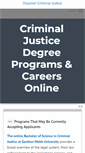 Mobile Screenshot of discovercriminaljustice.com