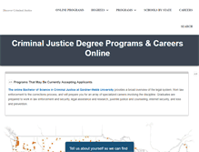 Tablet Screenshot of discovercriminaljustice.com